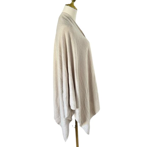 Barefoot Dreams Light Beige Draped Shawl Luxuriously Soft Cozy Chic Lite OneSize - Picture 9 of 12
